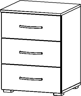 Nachttisch ADITIO V 47 x 62 cm Grau metallic