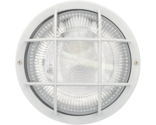 Ronde lamp, 1-lichts, ØxH 185x100 mm, wit