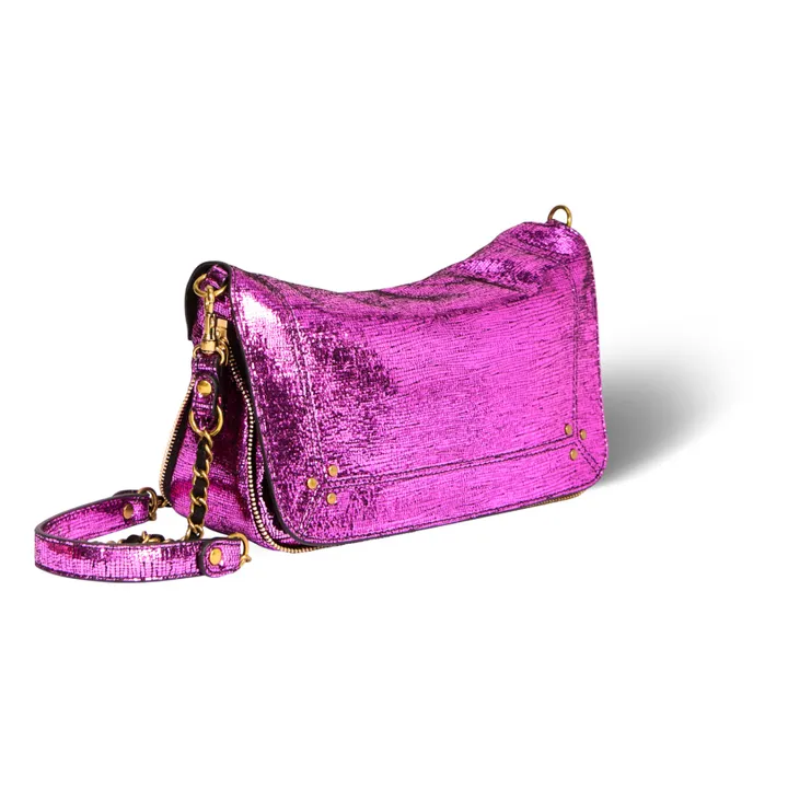 Jérôme Dreyfuss Sac Bobi S Lamé | Lamé Fuxia