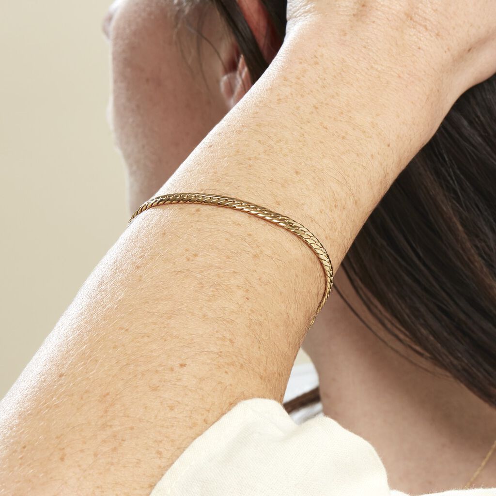 Bracelet Or Jaune Izel Maille Anglaise