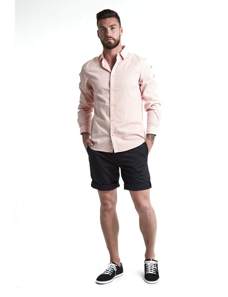 PETROL IND CHEMISE À MOTIFS CORAIL