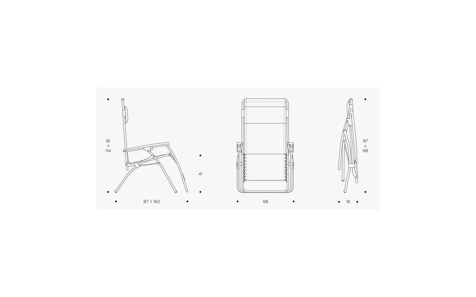 Lafuma Relaxliege RT2 Beige