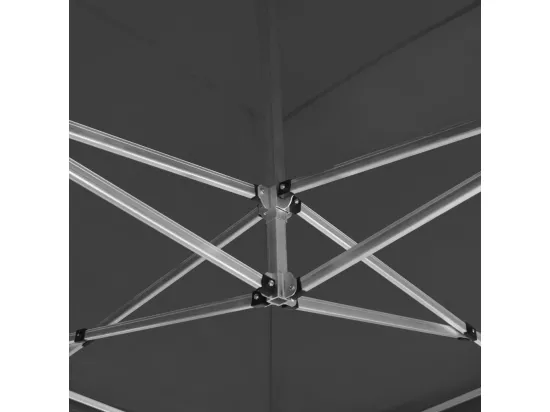 Tente de réception pliable Aluminium 6 x 3 m Anthracite
