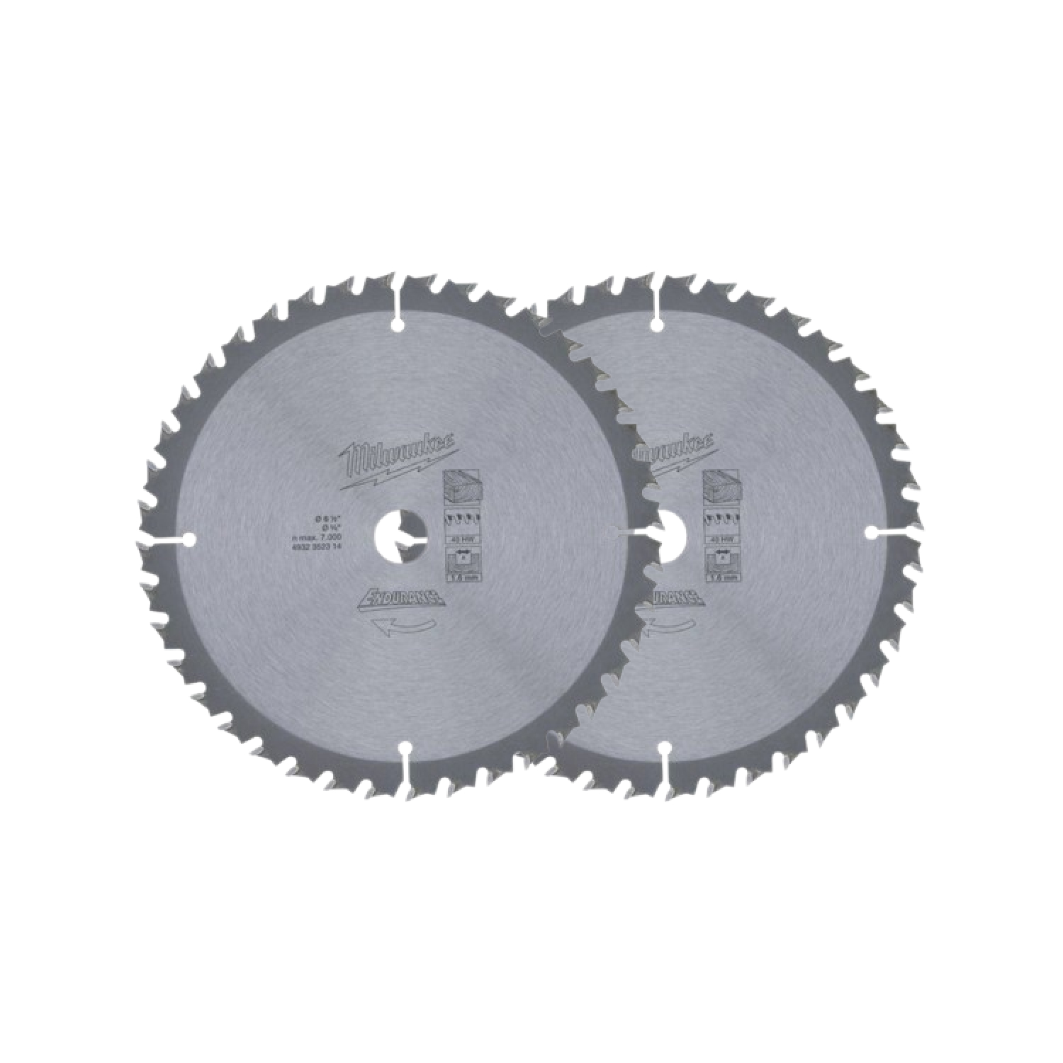 Milwaukee 4932471311 HM Cirkelzaagblad - 165 x 15,87 x 24T - Hout/MDF/Laminaat - duopack