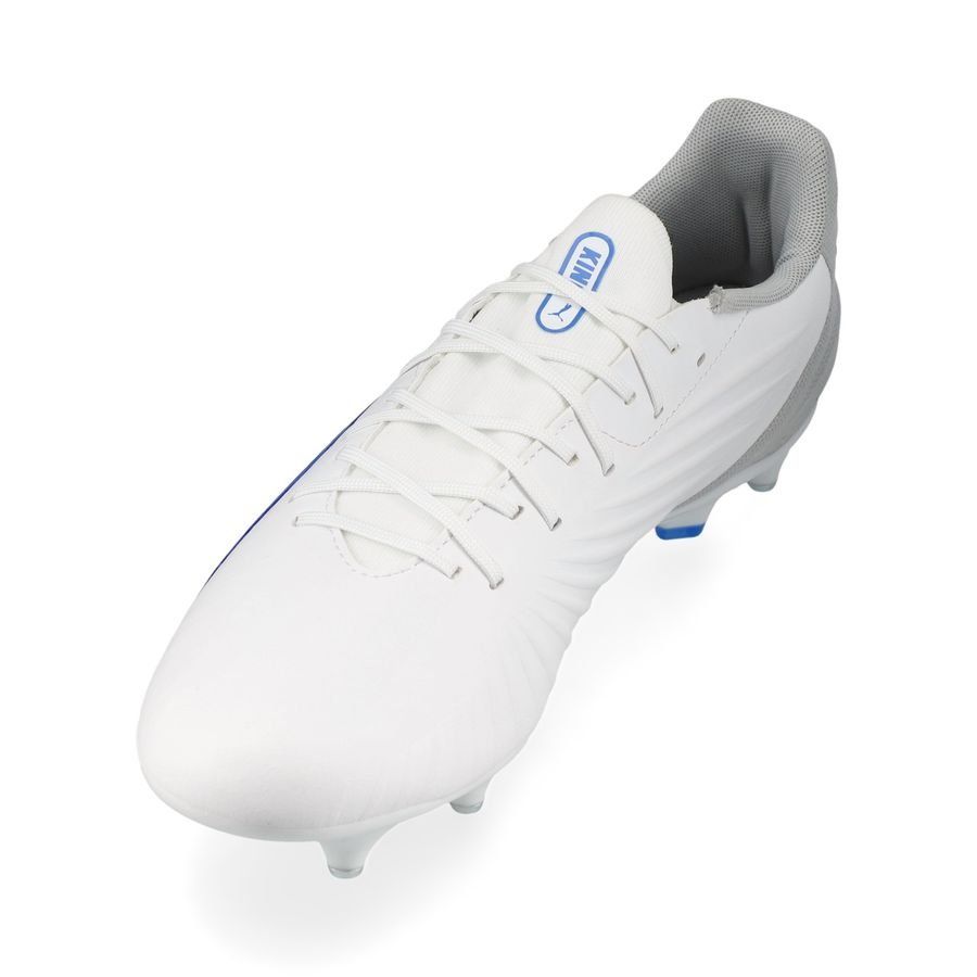 PUMA King Match SG Formula - Blanc/Bleu/Flat Light Gray