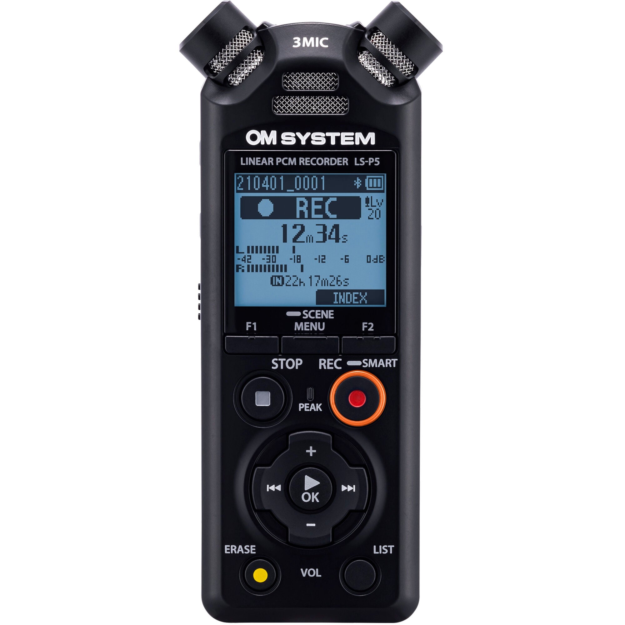 OM System LS-P5 digitale handheld audiorecorder