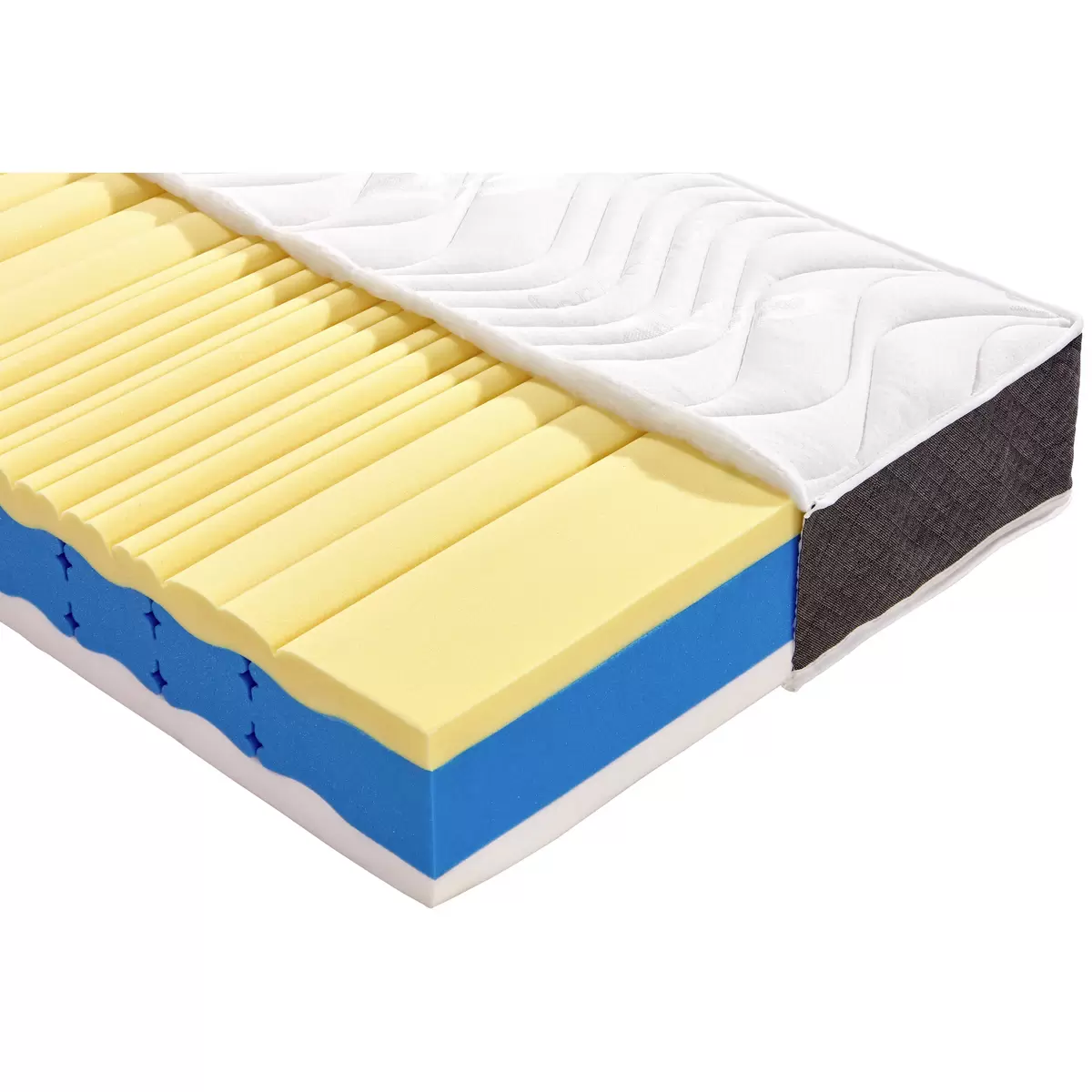 Matratze Deluxe 90x200 grau,weiss