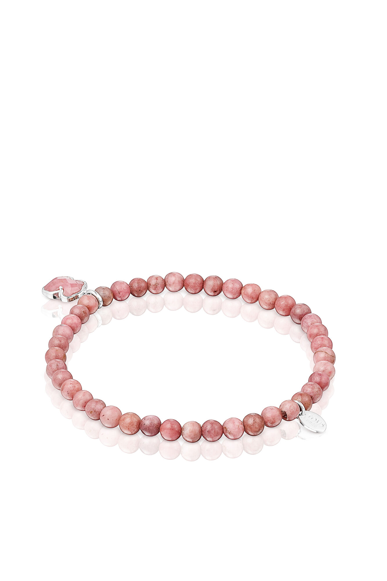 Pulsera de prata e rodonita - Gris