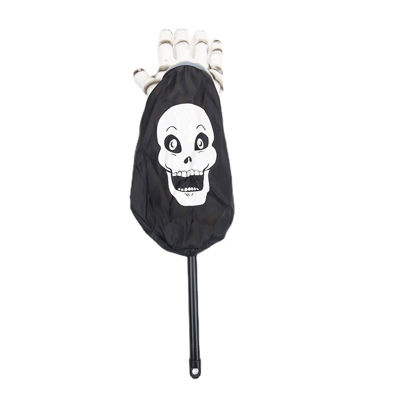 (54cm) Halloween Party Süssigkeiten Tasche Deko Hand Candy Bag Grusel Tüte - Totenkopf