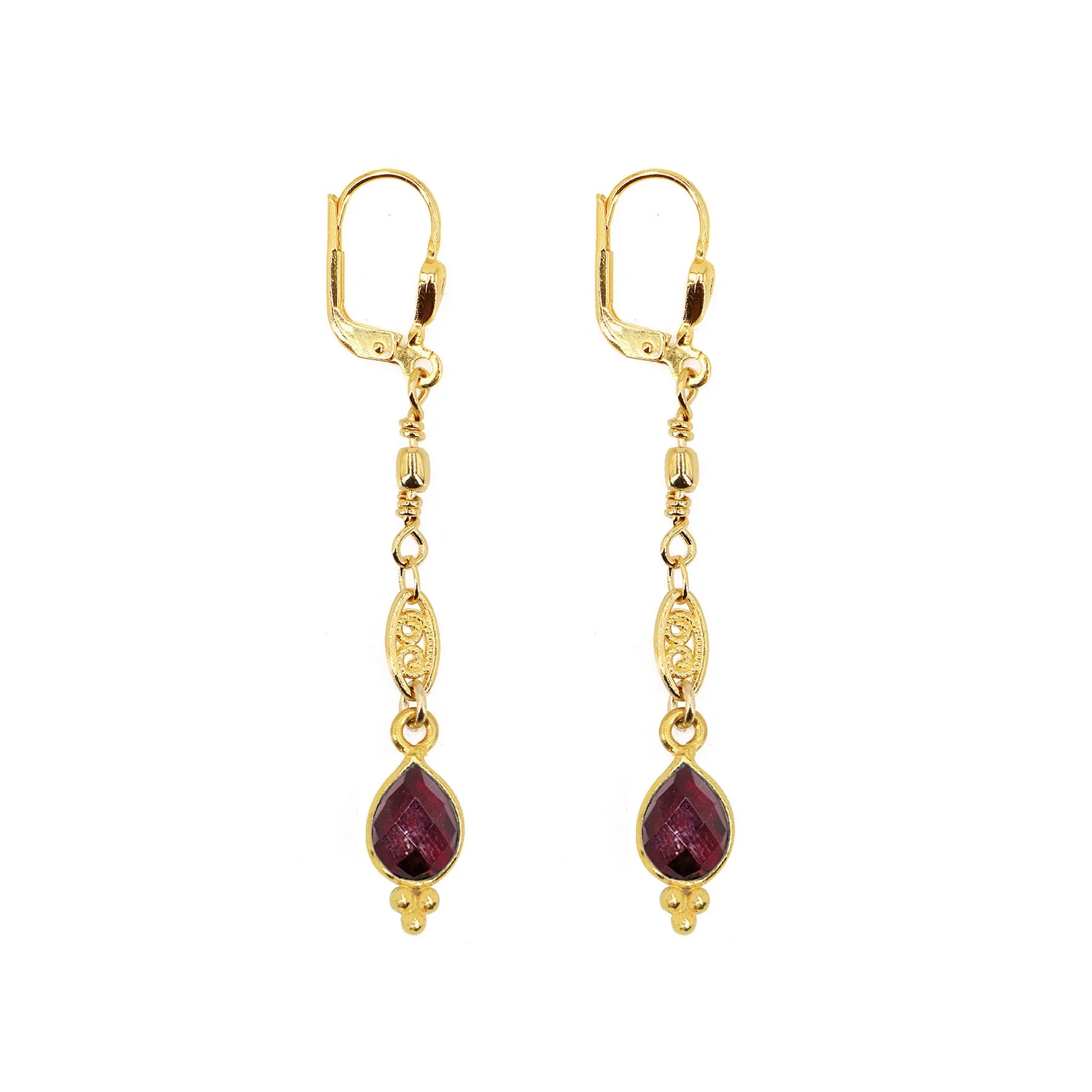 THALIA - Boucles longues | Rouge