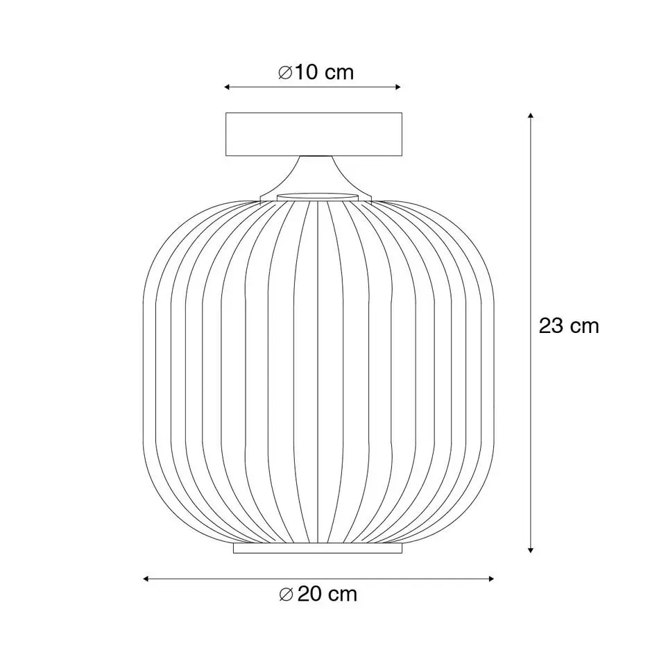 Qazqa plafondlampen karel goudkleurig e27