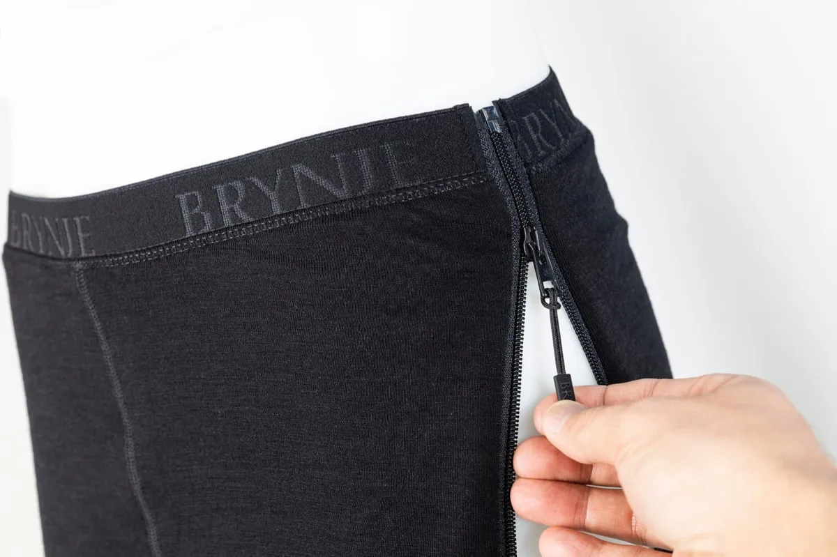 Brynje Arctic Zip-Off Longs 3/4 Legs Black