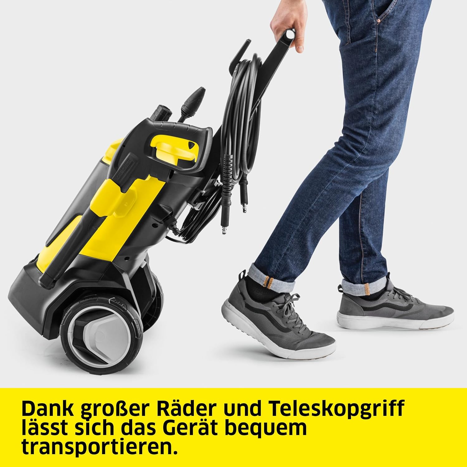 Kärcher Hochdruckreiniger K 7 WCM FJ, Druck: max. 180 bar, Fördermenge: 600 l/h, Flächenleistung: 60 m²/h, Gewicht: 17,1 kg, HD-Pistole, Vario Power-Strahlrohr, Dreckfräser, Schaumdüse