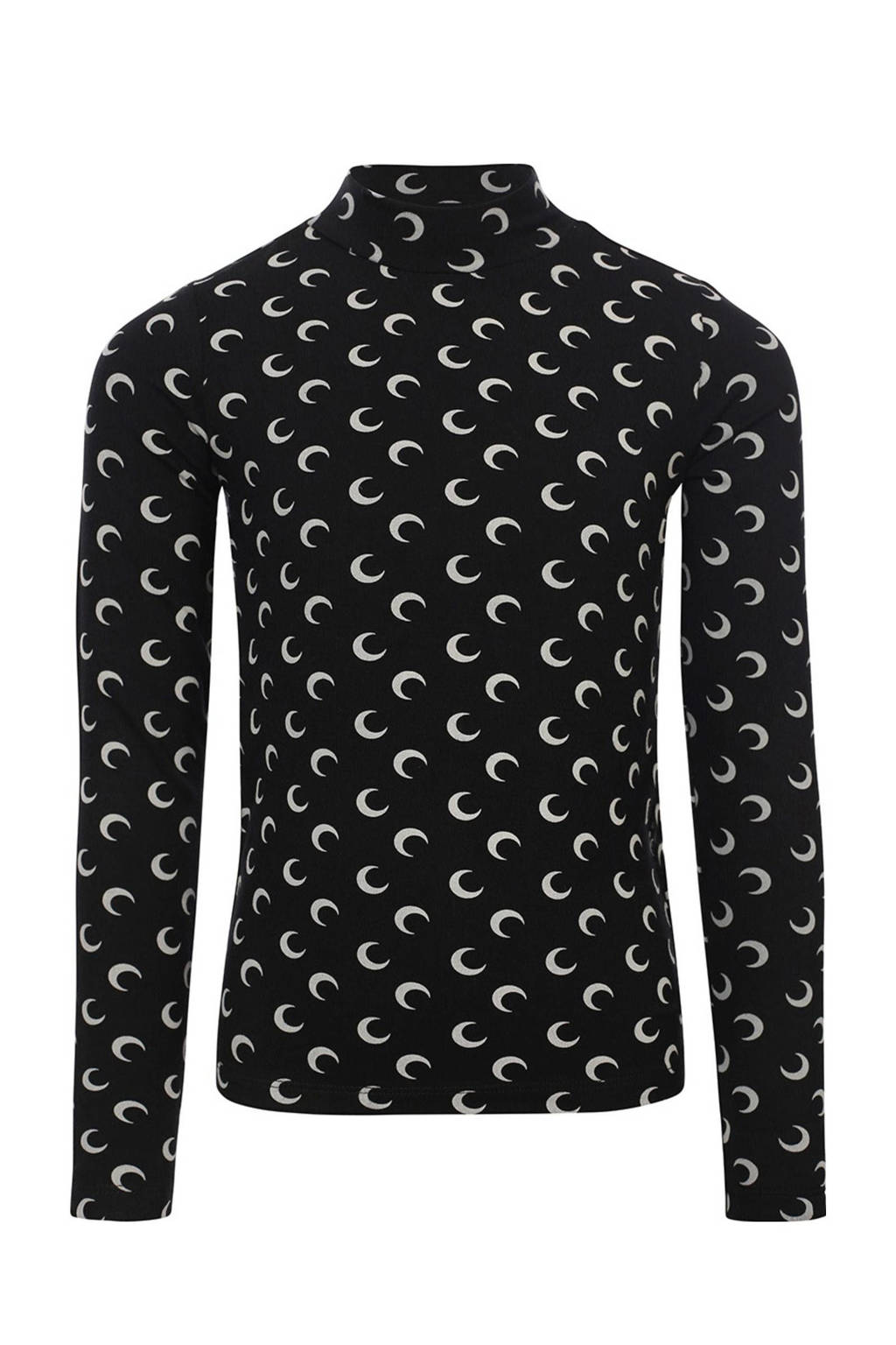 LOOXS top met all over print zwart/ecru