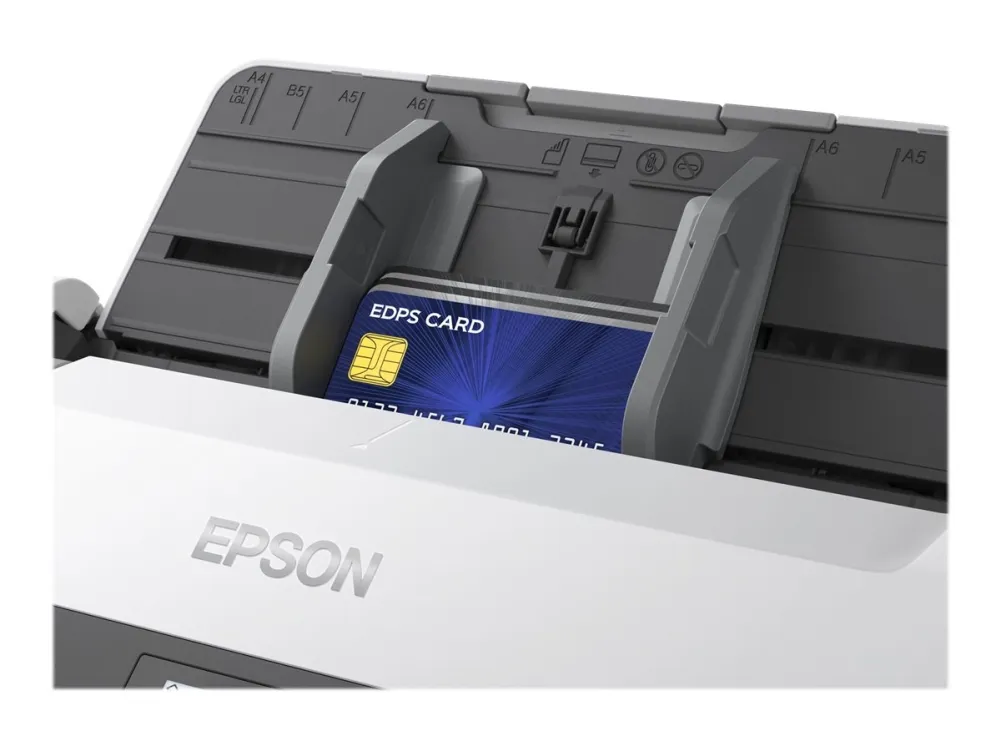 Epson WorkForce DS-870 - Dokumentscanner - Contact Image Sensor (CIS) - Duplex - A4 - 600 dpi x 600 dpi - op til 65 ppm (mono) / op til 65 ppm (farve) - ADF (100 ark) - op til 7000 scanninger pr. dag - USB 3.0