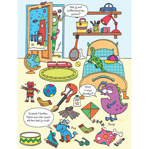 Uitgeverij usborne uitwisboek - puzzels op reis