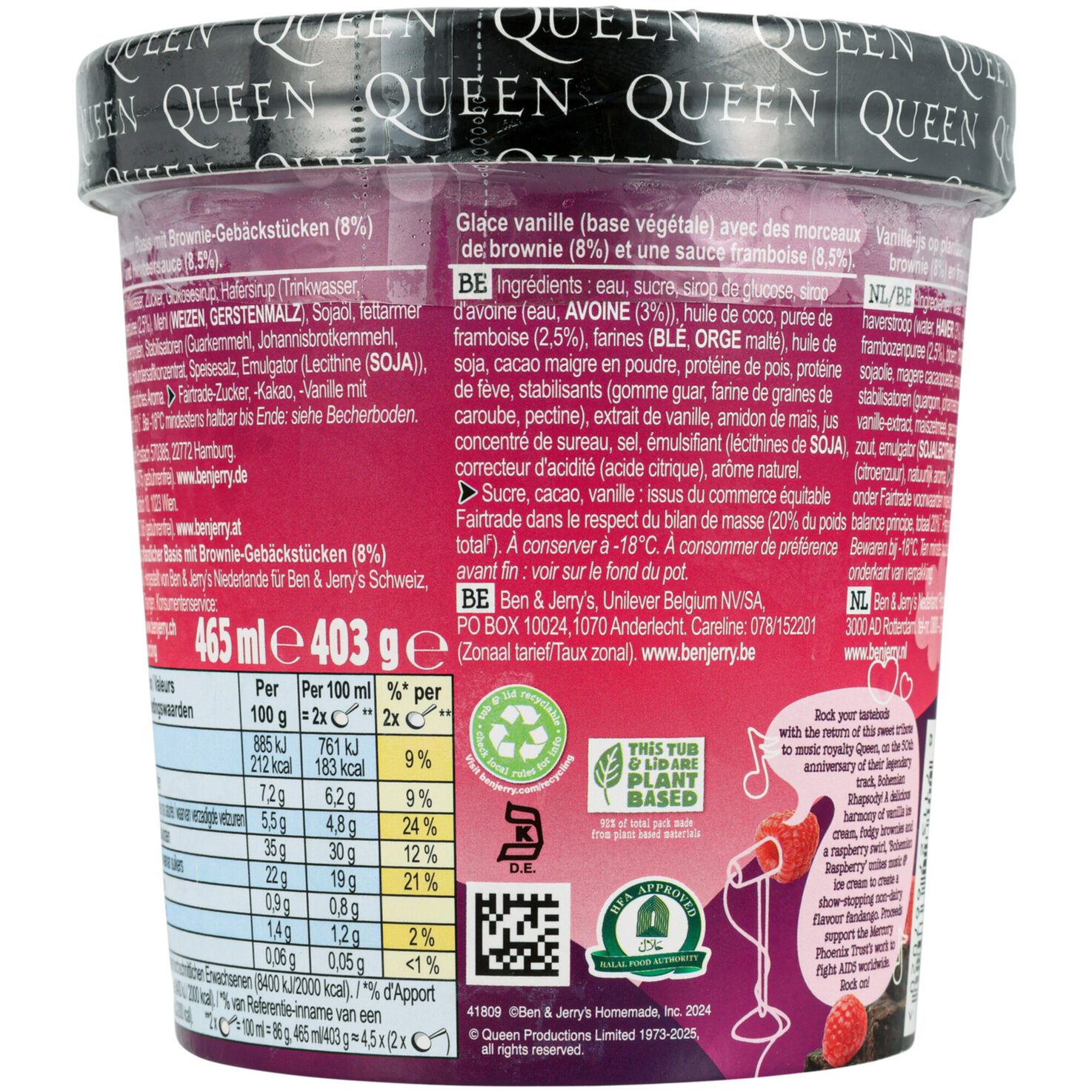 Ben&Jerry's Bohemian Raspberry