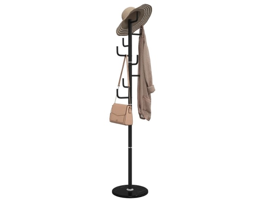 VIDAXL - Porte manteau Porte-manteau noir 183 cm fer enduit de poudre