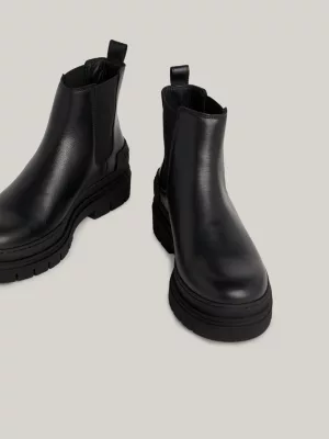 Botas casuais de couro até o tornozelo