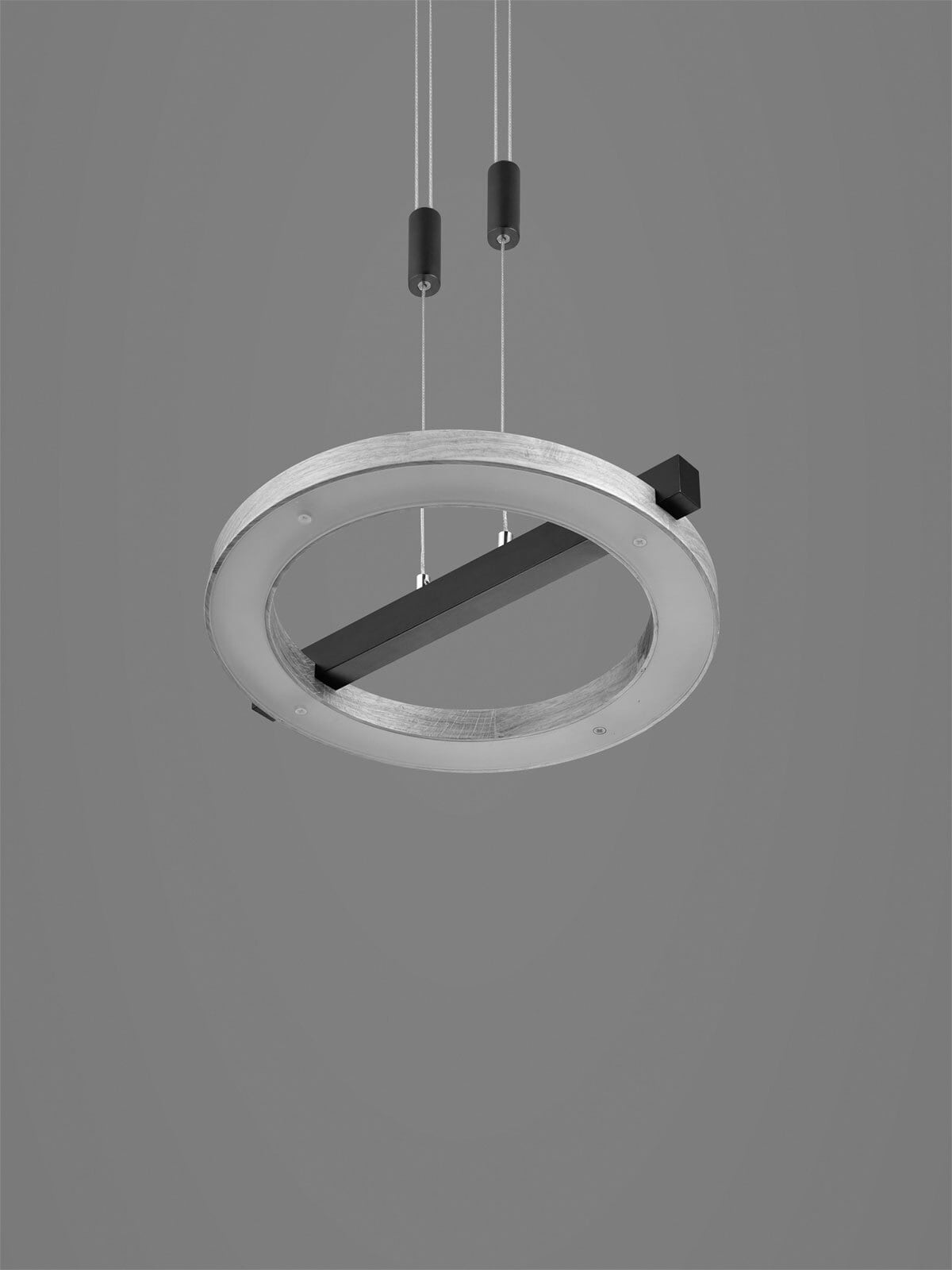MONDO LED Balkenpendel NELLA 2-flg Holz /schwarz