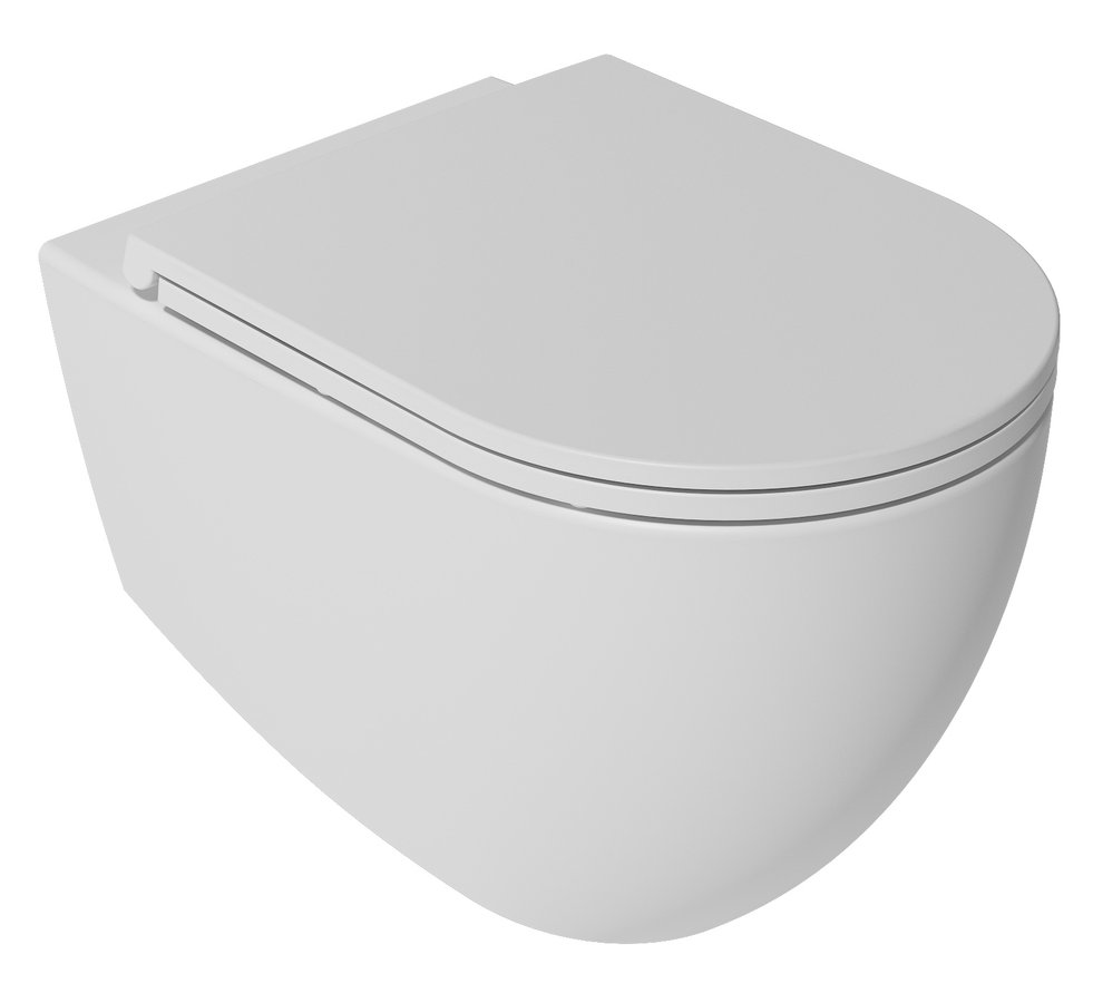 Isvea Infinity randloos toilet 53x36,5cm mat wit