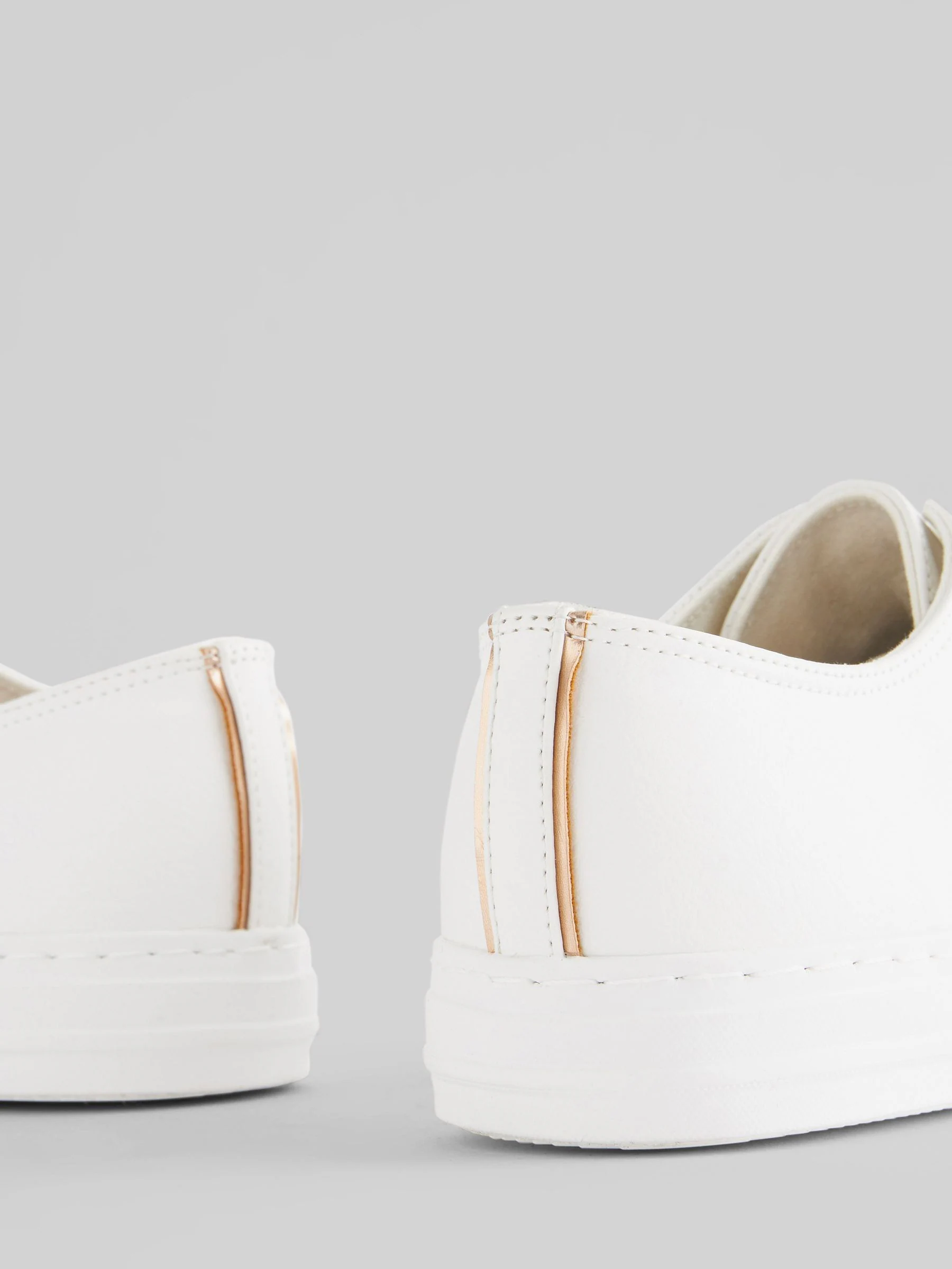 Wit - Gelakte honkbalsneakers