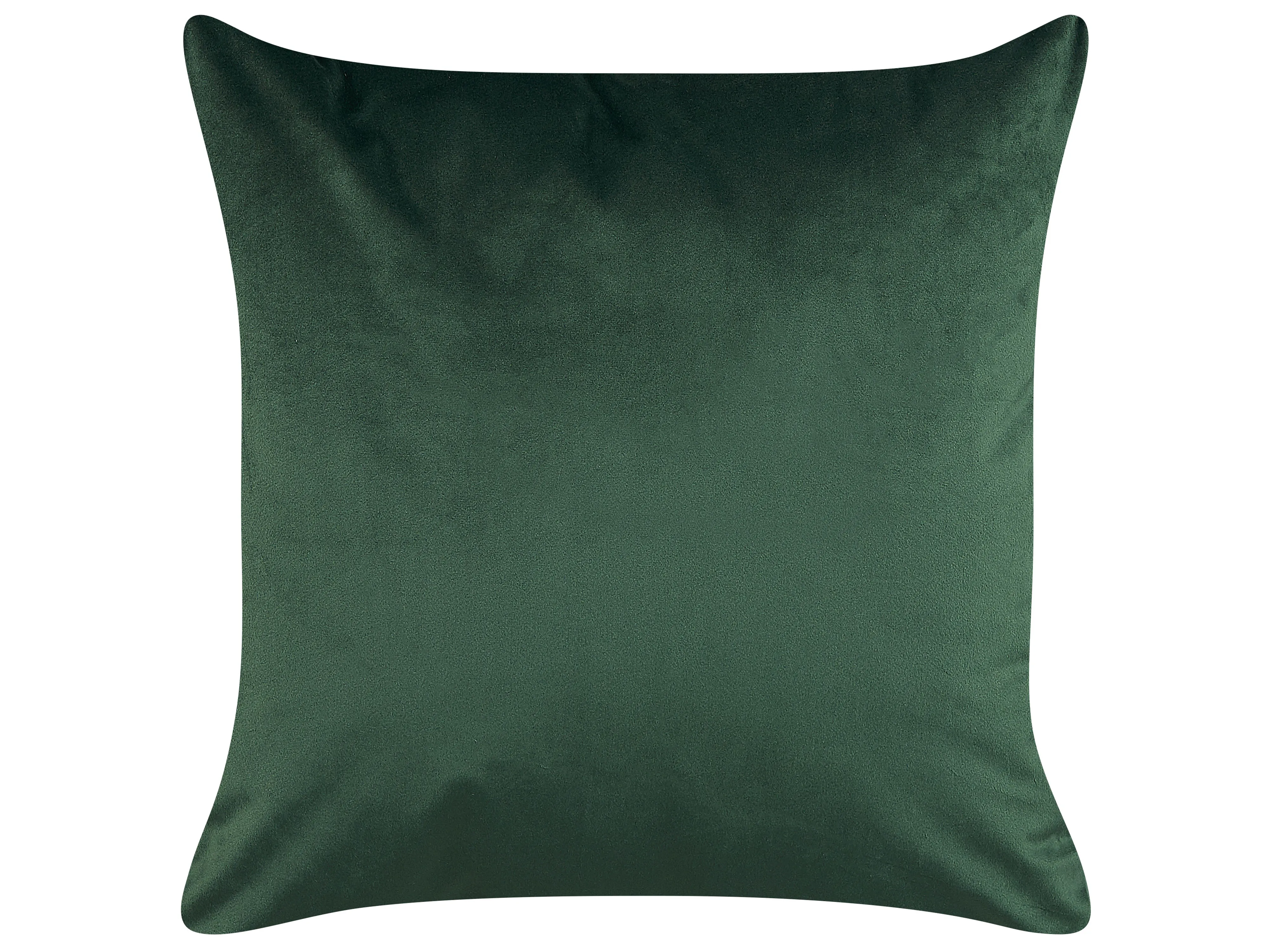 Set van 2 sierkussens DELICIOSA Fluweel 45 x 45 cm Donkergroen bladpatroon