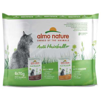 Almo Holistic Anti Hairball Multipack 6x70g