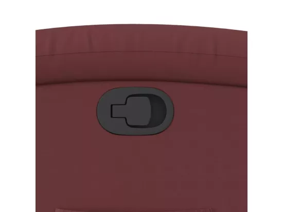 Fauteuil inclinable Rouge bordeaux Similicuir