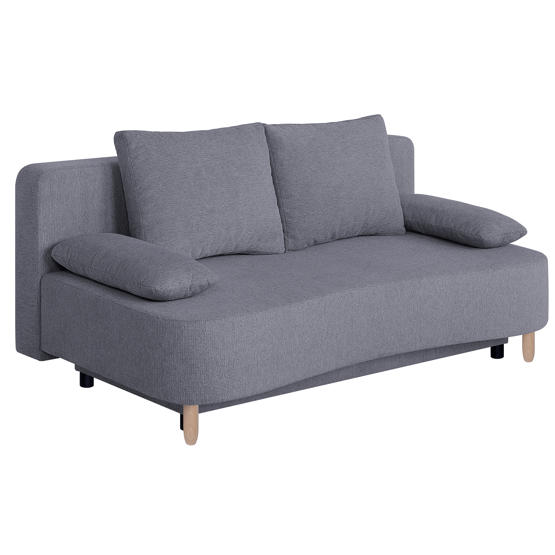 Schlafsofa - mocca - Federkern - Staukasten