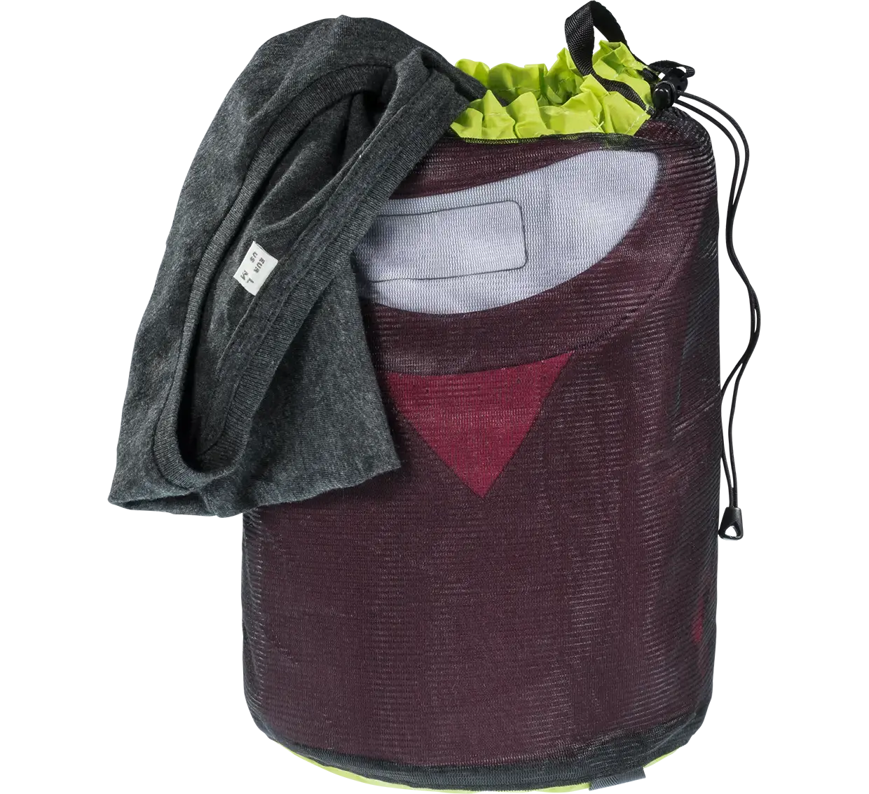 Deuter Mesh Sack 3 Zwart/Groen