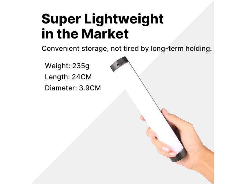 Ulanzi Videoleuchte VL110 Magnetisches RGB-Röhrenlicht für Spezialeffekte