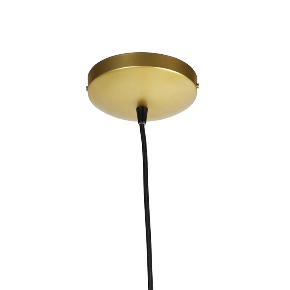 Qazqa hanglampen tess goudkleurig e27