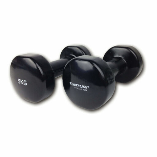 Halteres de vinil Tunturi de 5 kg