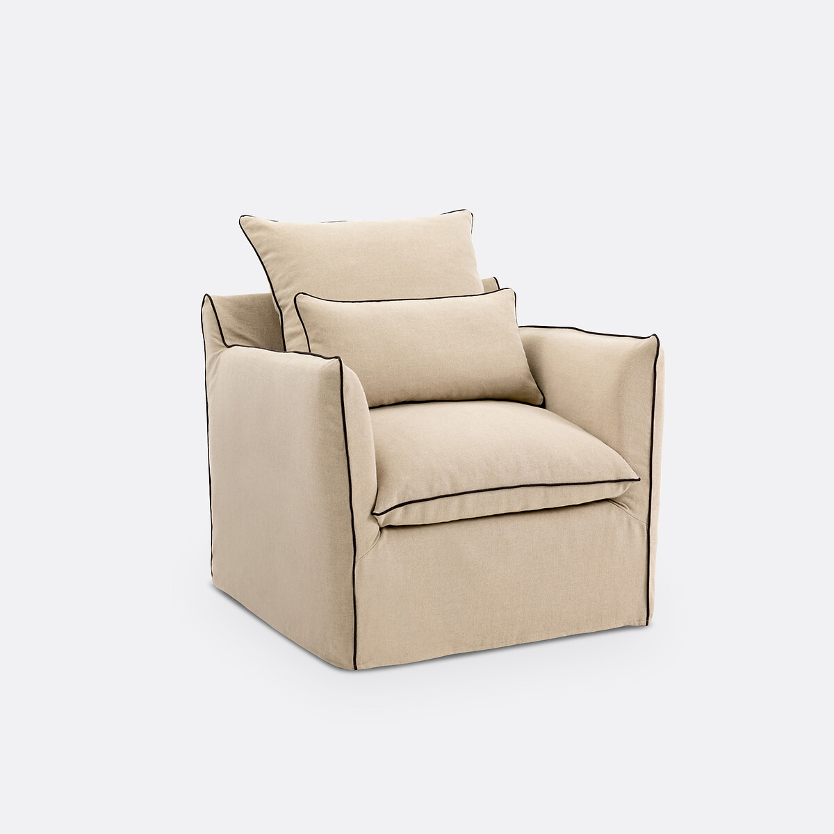 LA REDOUTE INTERIEURS<br>Poltrona de linho Dik, Odna