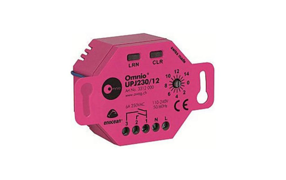 Funk-UP-Jalousieaktor EnOcean UPJ230/12 1-Kanal<br>UP-Jalousieaktor 1-Kanal