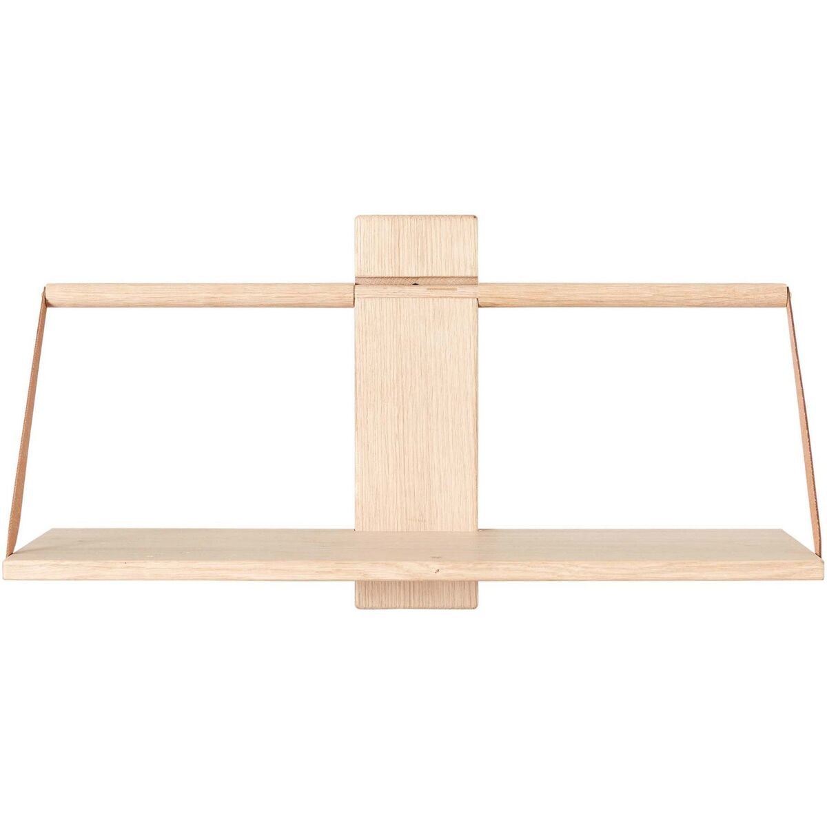 Wood Wall Shelf 60 x 25 x 32 cm Large Oak