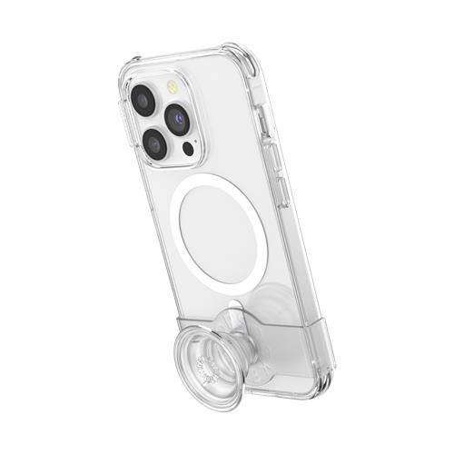 iPhone 14 Pro MagSafe Hardcase Hülle   PopGrip Slide (806432) - Transparent