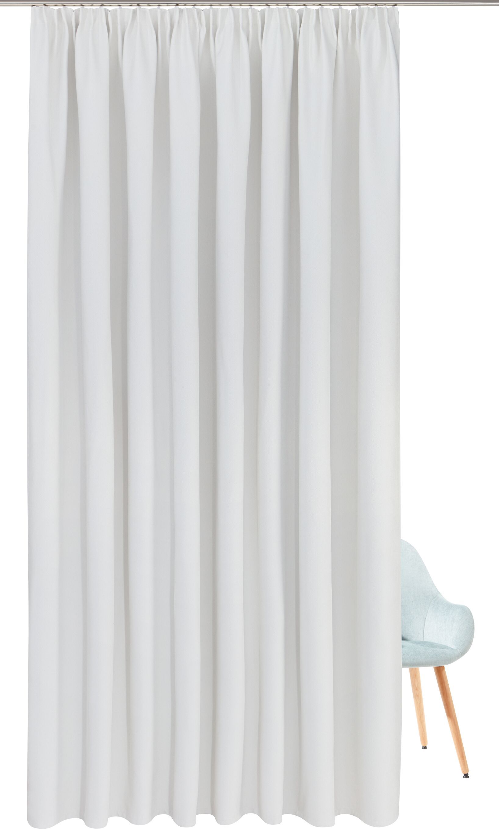 CATALINA Fertigvorhang lichtdicht - Weiss / B: 300.0 cm x H: 270.0 cm