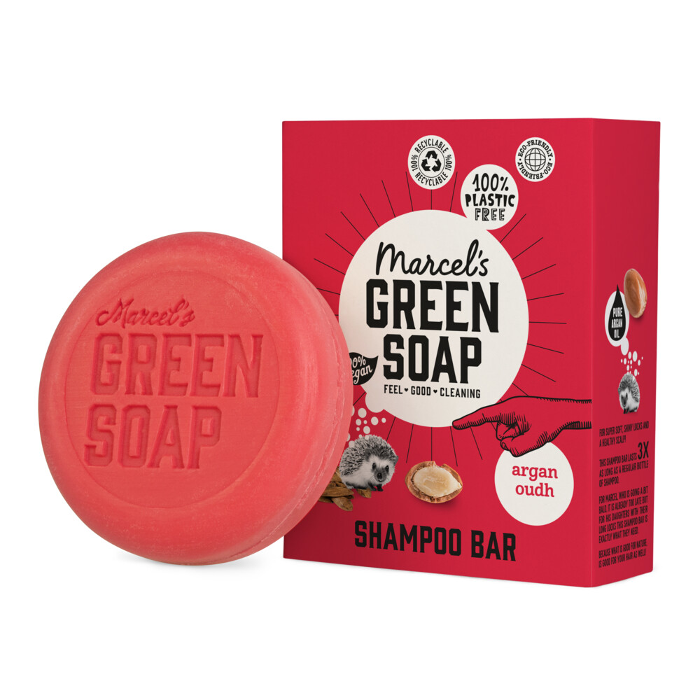 Marcel's Green Soap Shampoobar Argan & Oudh90 gr