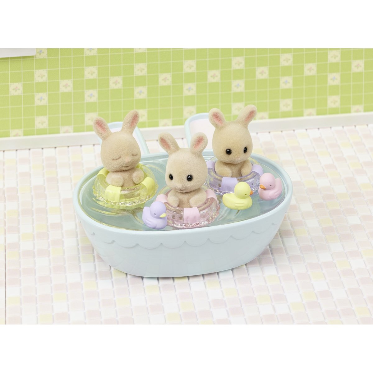 Les triplés lapin crème et accessoires - Sylvanian Families 5707