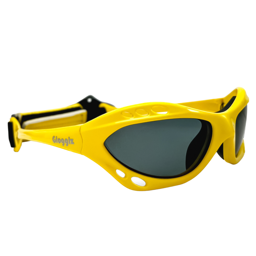 Glogglz Rayz Gele UV-beschermde Zonnebril - Yellow