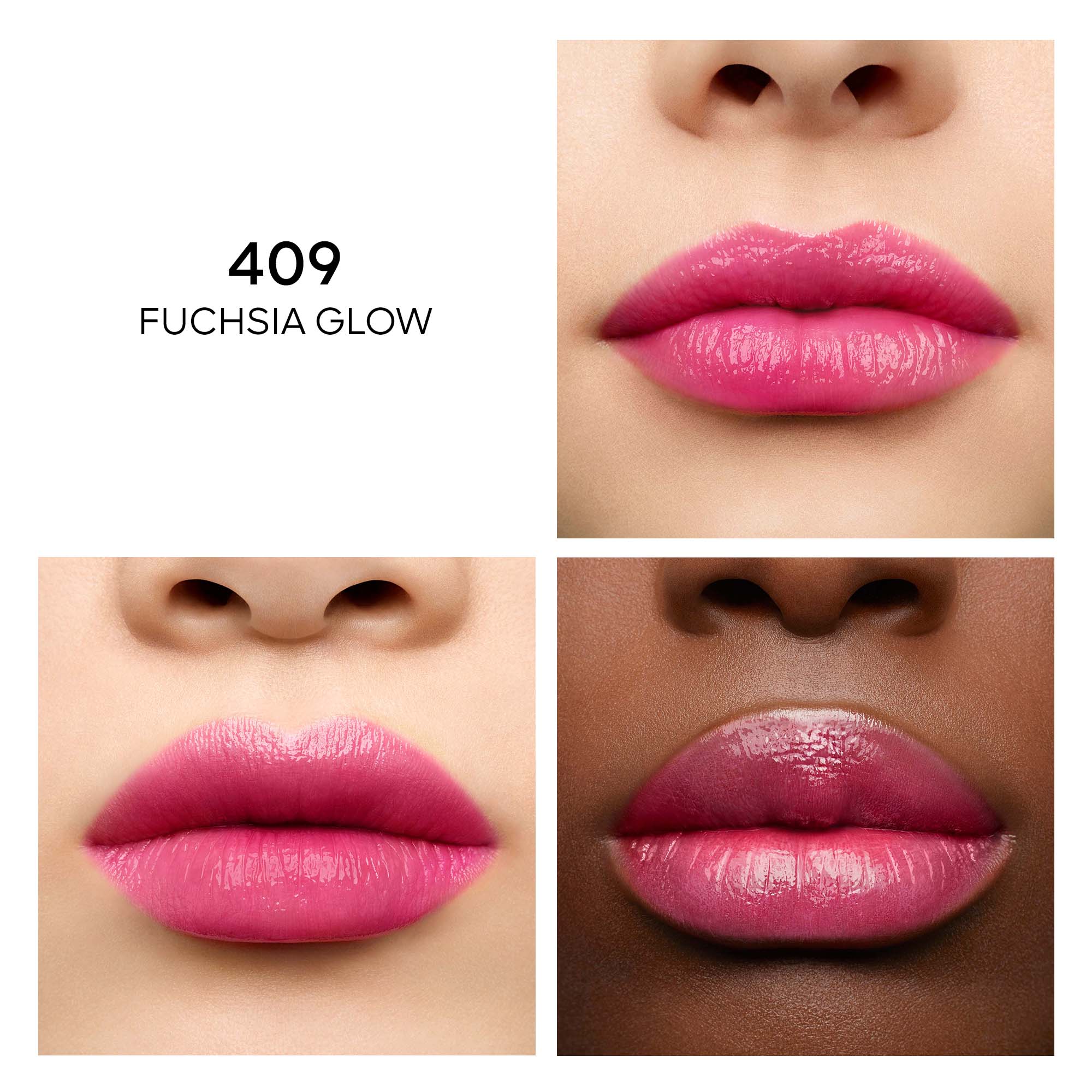 KissKiss Bee Glow Baume teinté infusé en miel 98 d'origine naturelle |- 409 FUSCHIA GLOW