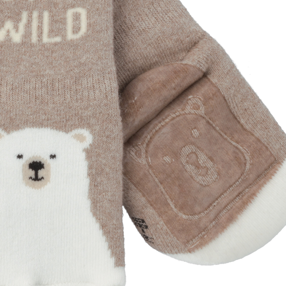 Topomini 2 Paar Baby Stoppersocken mit ABS-Sohle hellgrau / beige