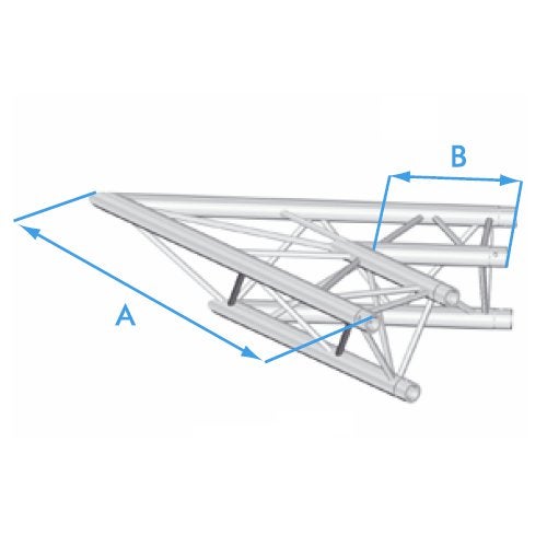 Prolyte X30D-C001 driehoek truss 45 graden hoek