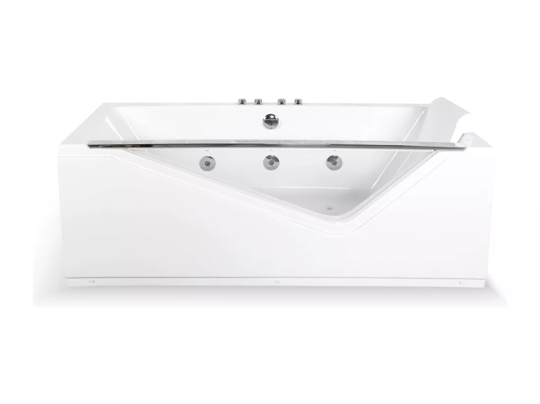 Baignoire balnéo droite INDRA Wave L170xl80xH63cm, by SPALINA