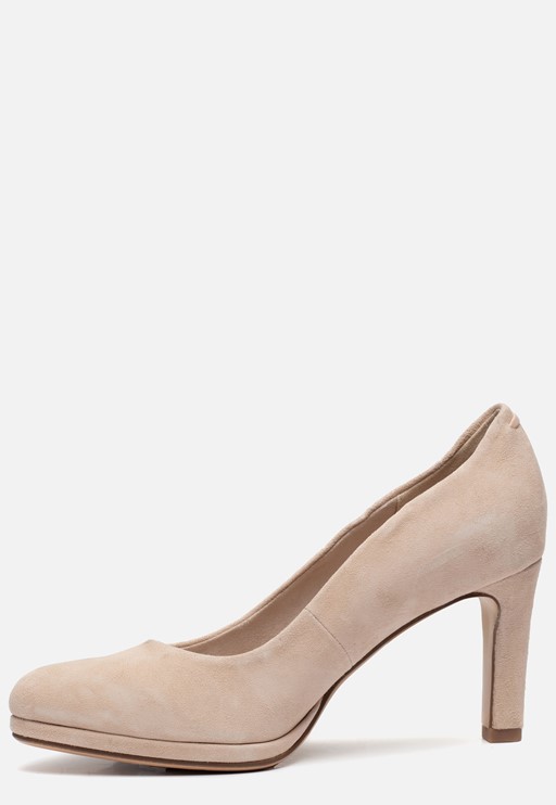 Tamaris Pumps beige Imitatiesuede