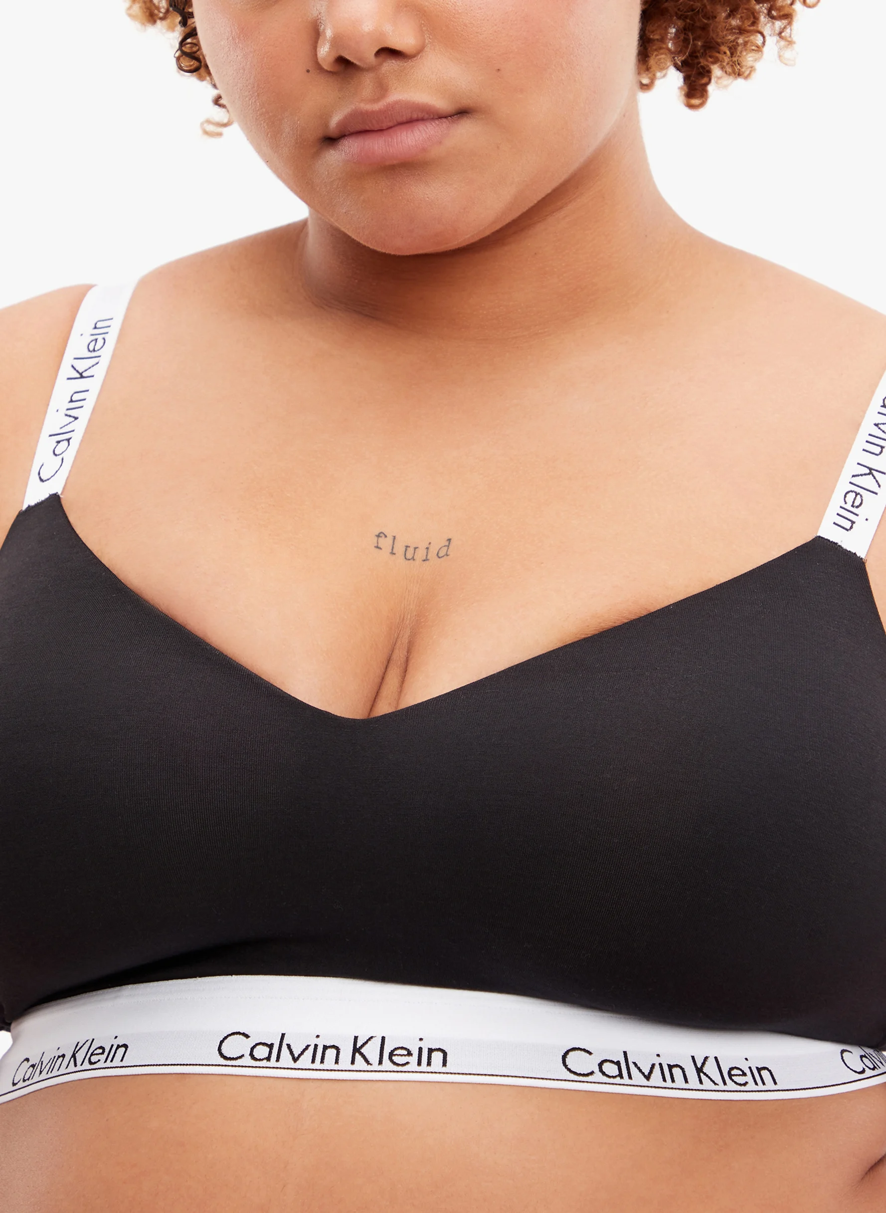 Brassière en coton mélangé | Noir