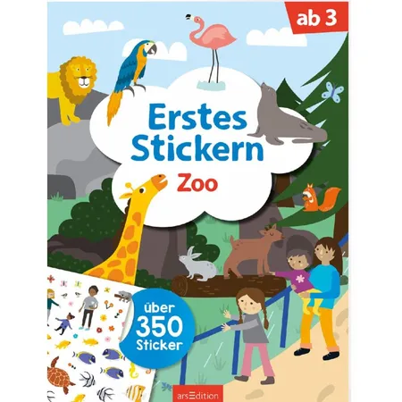 ars Edition Erstes Stickern: Zoo