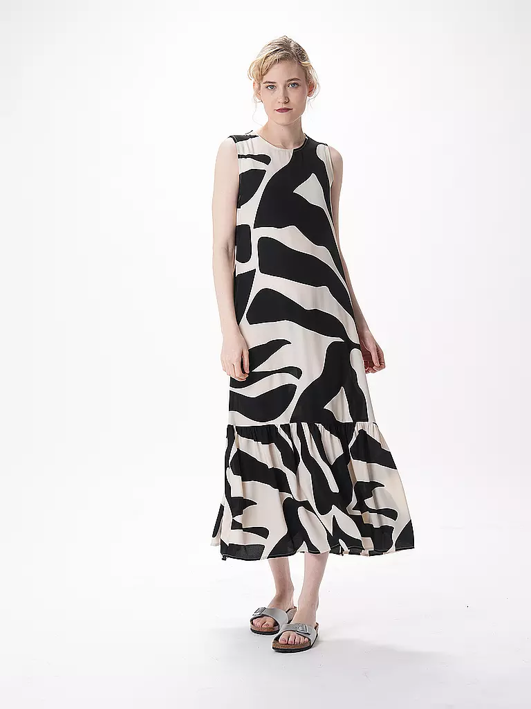 SOMEDAY Midikleid QUOLLY ANIMAL schwarz
